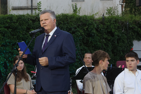 27. poletni večer ob Dnevu državnosti koncert Godbe Cerknica 06 Foto Ljubo Vukelič